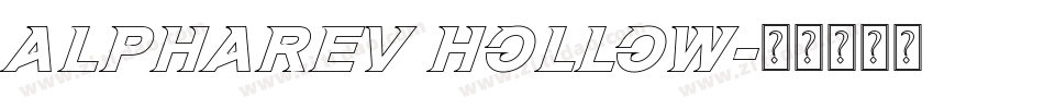 AlphaRev Hollow字体转换